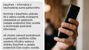 Pozor, ak vám príde táto SMS. Za parkovacou službou sa skrývajú podvodníci