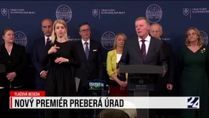 Prvá tlačová konferencia novej vlády po uvedení do úradu