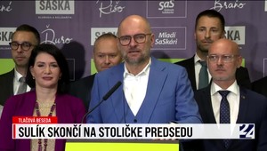 Tlačová beseda strany SaS o tom, že Richard Sulík končí na stoličke predsedu