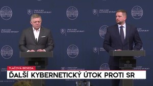Tlačová beseda premiéra Fica a ministra Šaška: Ďalší kybernetický útok proti SR