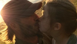 Beckham dojal svet fotkou s dcérou