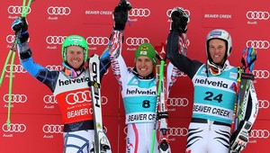 V obrovskom slalome prvenstvo Marcela Hirschera