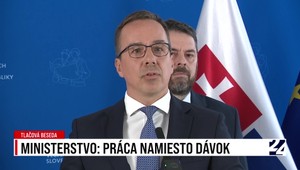 Tlačová beseda ministra práce Erika Tomáša o "práci namiesto dávok"