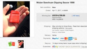 Dražba roka! Mini balenie omáčky z fast foodu predal za 14 000 eur