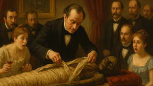 Nechutné divadlo: Šľachta rozbaľovala múmie ako darčeky