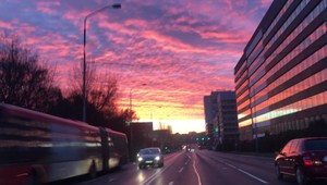 FOTO: Bratislavu ráno uchvátila obloha