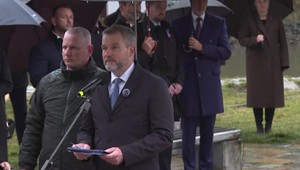 Tlačová beseda prezidenta Petra Pellegriniho a Richarda Rašiho na hrade Devín