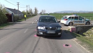 Chlapec náhle vybehol na cestu. Autom ho zachytil hraničný policajt