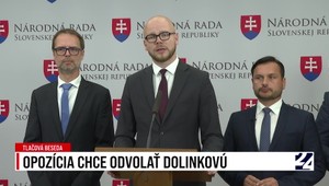 Tlačová beseda: Opozícia chce odvolať Dolinkovú