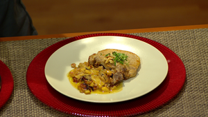 Bravčové kotlety s jablkovou prílohou