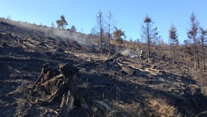 Po ťažkom boji dostali hasiči požiar v Levočských vrchoch pod kontrolu
