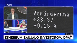 Štúdio 24: Ethereum opäť zaujalo investorov