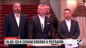 Tlačová beseda strany Hlas o cenách energií a potravín