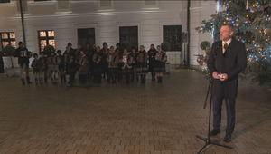 Vyhlásenie prezidenta Pellegriniho po rozsvietení vianočného stromčeka