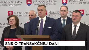 Tlačová beseda SNS o transakčnej dani
