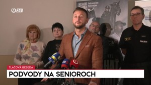 Tlačová beseda Matúša Šutaja Eštoka o podvodoch na senioroch