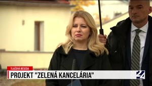 Tlačová beseda prezidentky o zelenej prezidentskej kancelárii