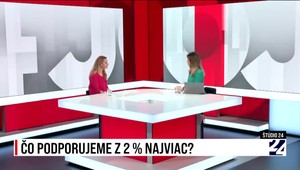 Štúdio 24 o tom, čo podporujeme z 2 % najviac