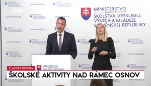 Tlačová beseda ministra Druckera: Školské aktivity nad rámec osnov