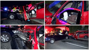 Mladý opitý vodič čelne narazil do druhého auta. Jeho vodiča museli operovať v nemocnici