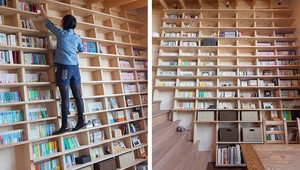 Knižnica, ktorá odolá aj zemetraseniu? Dá sa po nej liezť ako po rebríku