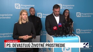 Tlačová beseda strany PS: Taraba a SNS devastujú životné prostredie