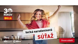 Oslava 30 rokov vo veľkom štýle: s BILLA zákazníci súťažia o luxusné dovolenky za 30 000 eur a ďalšie výhry za 300 000 eur