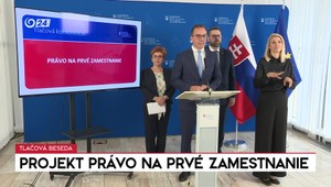 Tlačová beseda ministra Tomáša: Projekt Právo na prvé zamestnanie