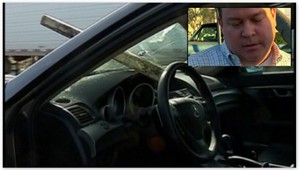 Muž (41) sa druhýkrát narodil. Jeho auto prevŕtala železná tyč