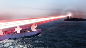 Nová zbraň proti pirátom. Oslepujúci laser