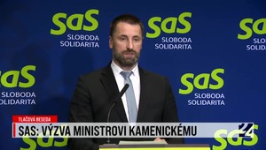 Tlačová beseda SaS o výzve ministrovi Kamenickému