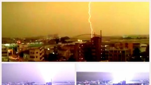 AUTENTICKÉ VIDEO. Takto udrel blesk do vlaku!