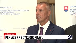 Tlačová beseda ministra Richarda Rašiho k peniazom pre cyklodopravu