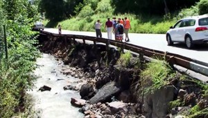 Cesta cez Kremnické bane smerom na Žilinu je stále uzavretá