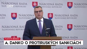 Tlačová beseda Andreja Danka k protiruským sankciám