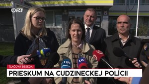 Tlačová beseda opozície po poslaneckom prieskume na cudzineckej polícii
