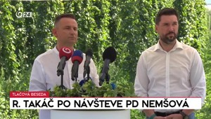 Tlačová beseda Richarda Takáča po návšteve PD Nemšová