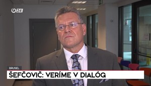 Tlačová beseda Maroša Šefčoviča: Veríme v dialóg