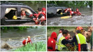 VIDEO. Dramatická záchrana dievčatka zo zaplaveného auta
