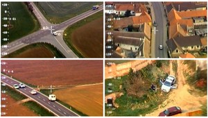 AUTENTICKÉ ZÁBERY. Slovák unikal policajtom 140 kilometrov