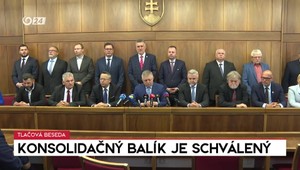 Tlačová beseda Roberta Fica a strany Smer-SD o konsolidačnom balíku