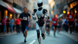 Robot bežal polmaratón: Bol posledný, ale nezastavil sa