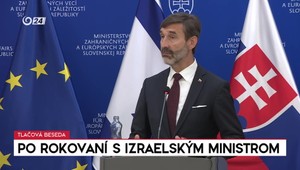 Tlačová beseda ministra Blanára po rokovaní s izraelským ministrom