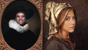 34 súčasných celebrít na slávnych klasických obrazoch: DiCaprio, Jolie aj Eastwood