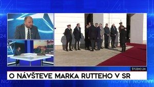Štúdio 24: O návšteve Marka Rutteho v SR