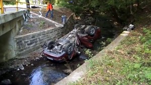 Auto vletelo do potoka, muž (†45) bol na mieste mŕtvy