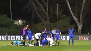 Brankár v Portugalsku poslal útleho beka do bezvedomia