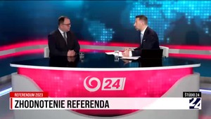 Aj neprísť na referendum je prejavením názoru. Václav Hřích v Štúdiu JOJ 24 o sobotnom referende