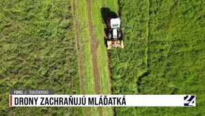 Drony pomáhajú zachraňovať mláďatká