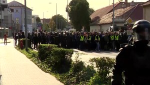 Zápas v Trnave skončil útokom na verejného činiteľa a použitím zakázanej pyrotechniky